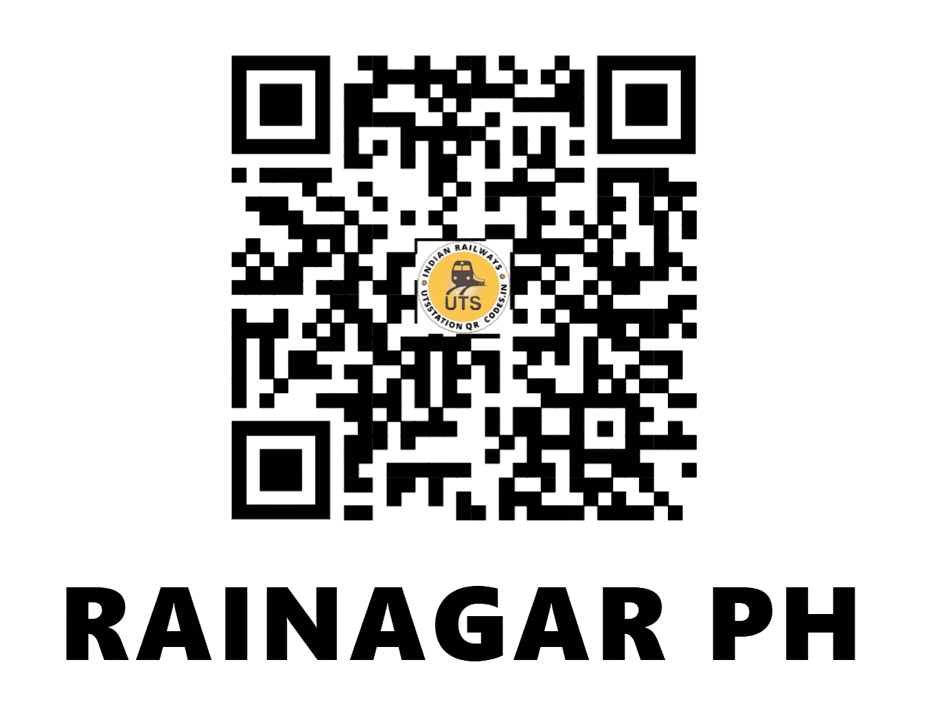 UTS QR Code for RAINAGAR PH - RNGR - SE (WEST BENGAL)